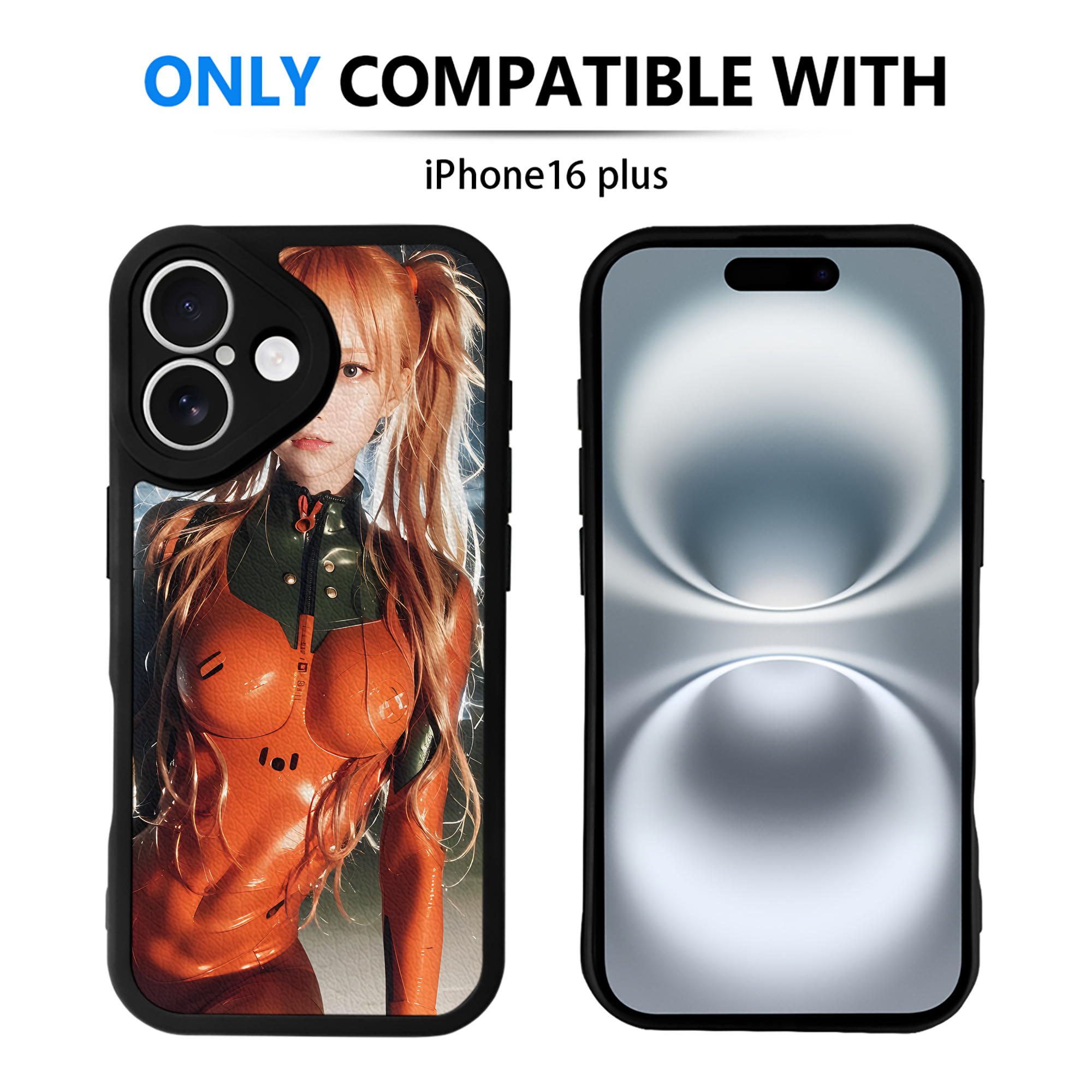 （画像用） EVA 新世紀エヴァンゲリオン 【iPhone 16シリーズ対応】シリコンスマホケース（レザー調） 材質：シリコン